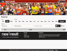 Tablet Screenshot of my1.raceresult.com